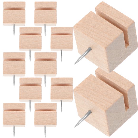 Minkissy 12Pcs Cork Board Tacks Metal Push Pins for Bulletin Board Use
