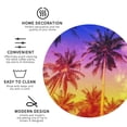 thumbnail image 4 of Disketp Palm Trees At Sunset Funny Coasters,4 Pcs Leather Coasters With Holder, Perfect Housewarming Hostess Gifts,Protect Furniture From Water Marks Scratch, 4 of 9