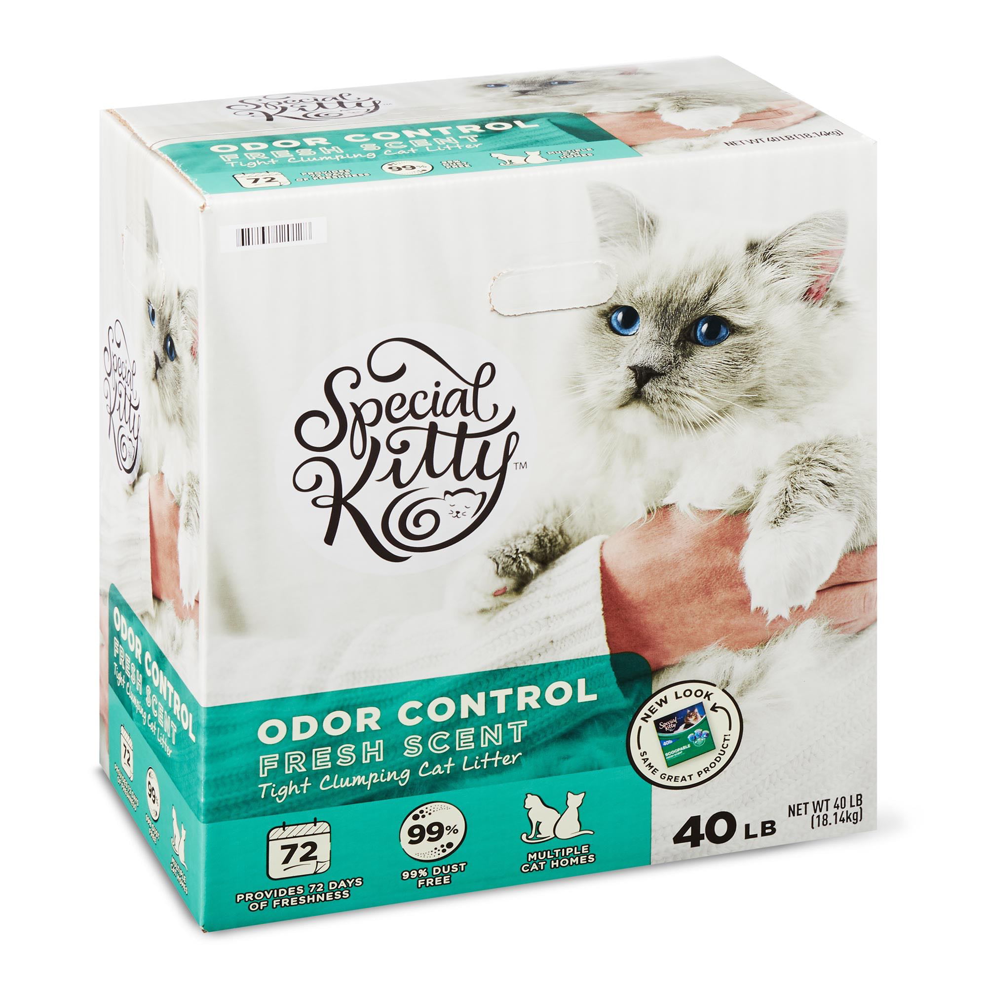 Special Kitty Scoopable Tight Clumping Cat Litter, Fresh Scent, 40 lb
