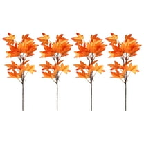 Monyance Decorative Leaves Artificial Maple Leaves Branches 4Pcs for Fall Decor(15.35X9.06X1.97Inches)