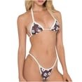 thumbnail image 2 of Traje de baño de 2 piezas para mujer, trajes de baño para mujer, bikini bicolor de moda y casual con cintura ajustada y suave, conjunto de bikini para mujer, 2 of 9