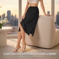 thumbnail image 6 of Women's Knee Length Lace Hem Elastic Waist Half Slips - Petticoat for Dresses and Comfort, 6 of 7