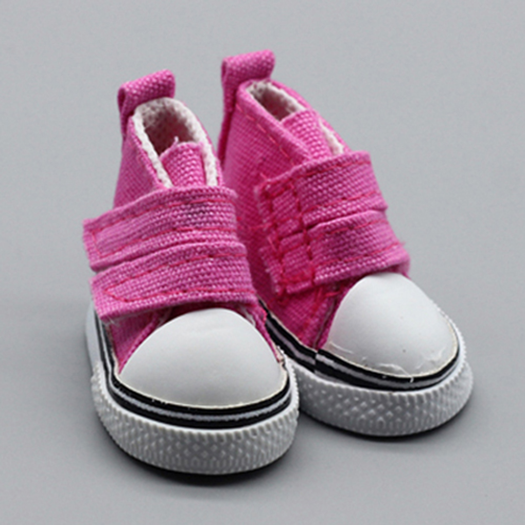 TureClos 1 Pair 5cm Doll Canvas Shoes Seakers Doll Toy Footwear Sports Tennis Shoes Children Gift Toys - image 4 of 4