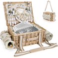 thumbnail image 1 of Cesta de picnic SatisInside 40x30x18 cm con nevera térmica aislada para 2 personas, 1 of 9