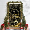 thumbnail image 5 of Euaioeiu Christmas Door Curtain Decorations, Waterproof Holiday Scene Background Cover for Home, 71 x 35 Inches, Polyester Fabric with Hanging Loop, Indoor Outdoor Party Photo Booth Decoration, 5 of 6