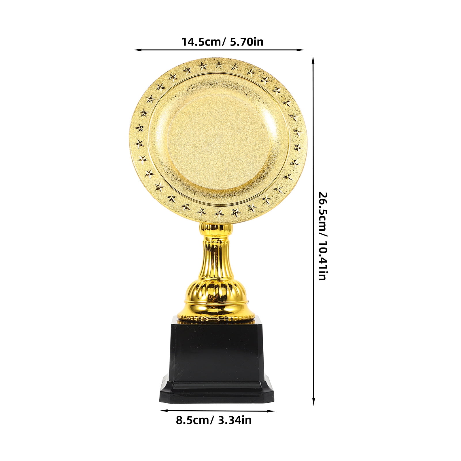 PENIKOKO 1Set Golden Plastic Trophy for Kids Trophy Awards in Team Building Events