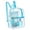 Sky Blue, variant on 100Fens Clear Backpack Transparent Backpack Set See Through Bookbags Durable Backpacks for College
