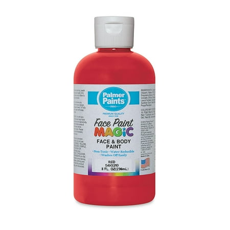 Palmer Face Paint - Red, 8 oz bottle
