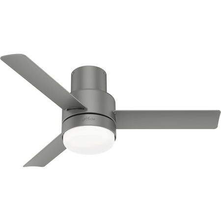 

Hunter Gimour 44 Led Low Profile Gilmour 44 3 Blade Led Indoor Ceiling Fan - Silver