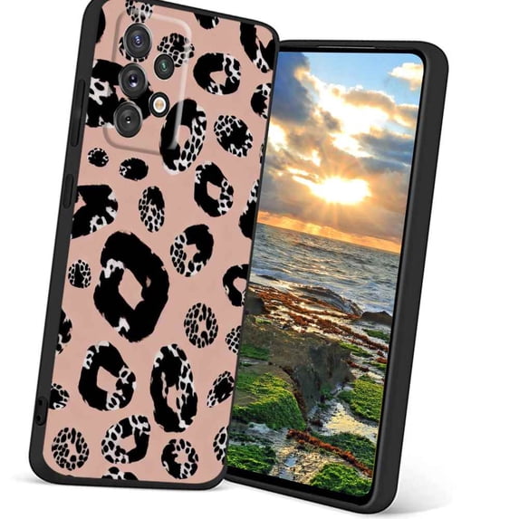 Compatible with Samsung Galaxy A72 5G Phone Case, Leopard-Print-69 Case Men Women, Flexible Silicone Shockproof Case for Samsung Galaxy A72 5G