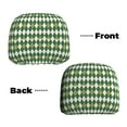 thumbnail image 6 of Kdxio Light Green Squares Pattern Print 2 Piece Car Head Rest Covers Set Auto Front/Rear Seats Headrest Cover Universal Fit Most Cars,Sedan, SUV, 6 of 9