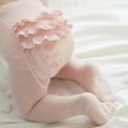 thumbnail image 5 of Little Girl Ruffle Bottom Cotton Tights 0-4T, 5 of 7
