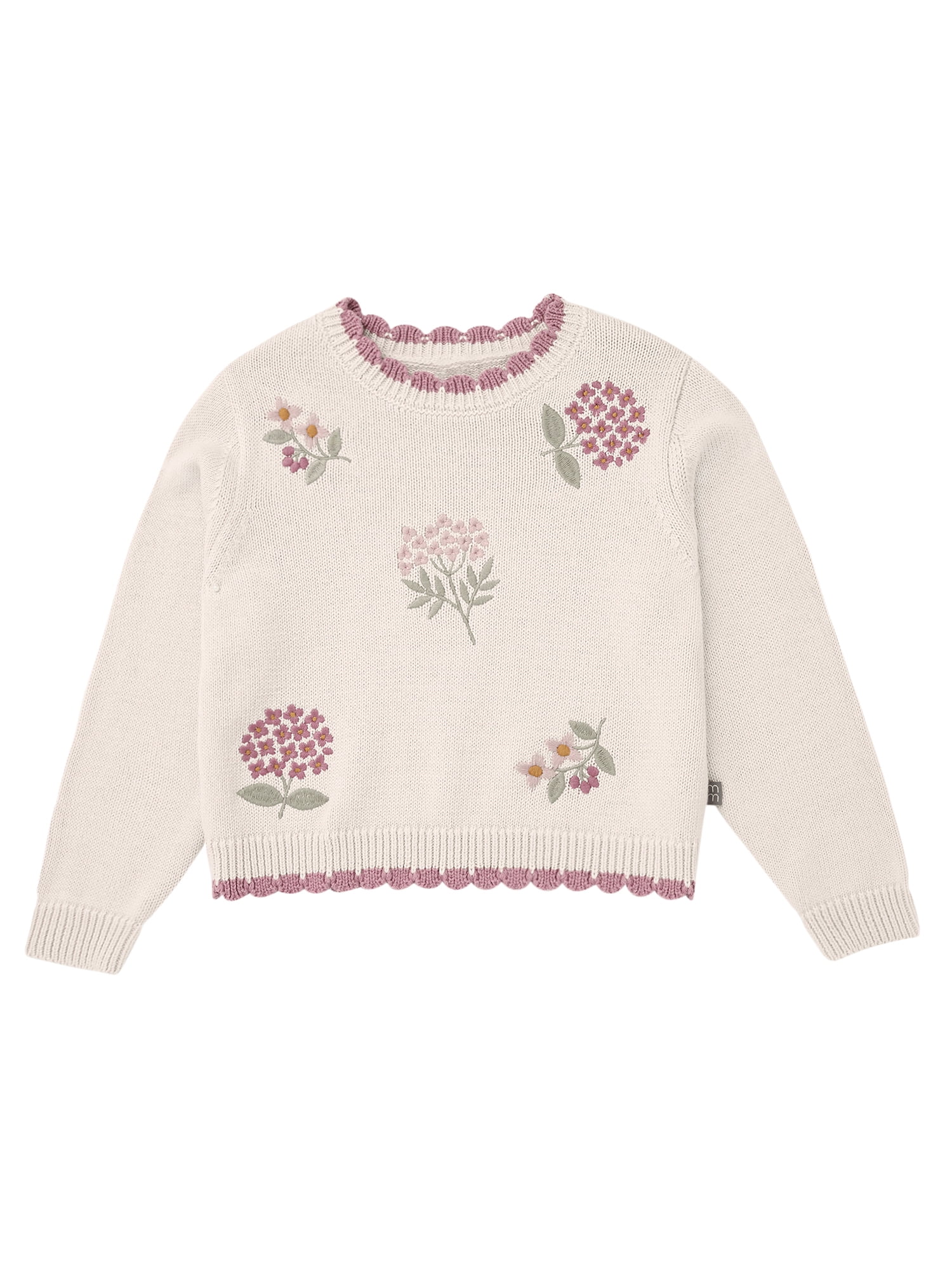 Modern Moments by Gerber Toddler Girl Textural Sweater, Sizes 12 Months - 5T