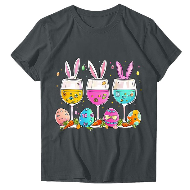 Blusas de Manga Corta para las Mujeres Divertida Impresión Cuello Redondo Camiseta Vintage, Blusas de Primavera para las Mujeres