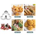 thumbnail image 3 of Gingerbread House Cookie Cutter 8pcs Winter Christmas Cookie Cutter Set 3D House Cookie Cutter Sled Snowman Deer Christmas Tree Cookie Cutters Fondant Mold for Cake Decorating Holiday ste, 3 of 8