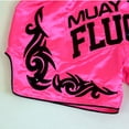 thumbnail image 5 of Fluory Muay Thai Shorts Fluorescent Color Fitness Boxing Martial Arts Training Gym Workout Sportswear Men's Compression Shorts, 5 of 5