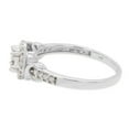 thumbnail image 4 of 1/4 ct. t.w Round Cut Lab Created Moissanite Diamond Halo Cluster Wedding Engagement Ring For Women In 14K Solid White Gold (G-H Color, VVS1 Clarity, 0.25 Cttw)-4, 4 of 8