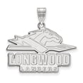 thumbnail image 1 of 925 Sterling Silver Rh-plated LogoArt Longwood University Large Pendant; for Adults and Teens; for Women and Men, 1 of 2