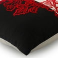 thumbnail image 2 of Pillow Cover, Decorative Patchwork Cushion Covers, 16x16 inch (40x40 cm) Silk Pillowcase, Square White & Black with Floral Embroidery Pillows Cover, Modern Style - Lovers In Japan, 2 of 3