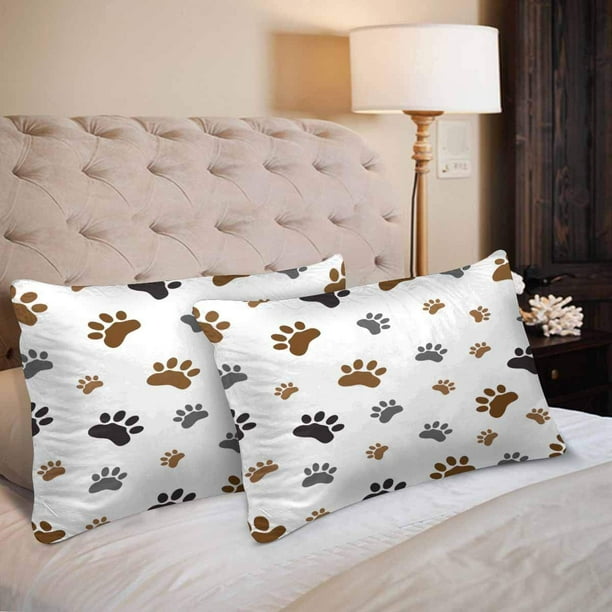 Dog print pillow cases hot sale