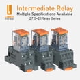 thumbnail image 5 of El relé intermedio convencional LANBOO DC12V, DC24V y AC220V son opcionales. Se pueden personalizar otros voltajes, 5 of 5