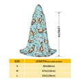 thumbnail image 2 of Honeii Cute Otters Print Poncho Cape, Cloak Coat, Snuggly Hooded Wearable Blanket, Hooded Cape For Teenagers,Halloween Costumes-Medium, 2 of 7