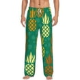 thumbnail image 2 of Kdxio Pineapples1 Print Men's Sleep Pajama Pant Lounge Pants with Pockets, 2 of 8