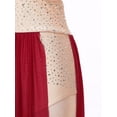 thumbnail image 6 of iiniim Womens Lyrical Dance Costume Sleeveless Crop Top with Side Split Skirt Ballet Dancewear Burgundy M, 6 of 7