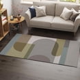 thumbnail image 2 of Abstract Brown Geometry Area Rug Modern Colorful Washable Rugs Non-Slip Ultra Soft Rug Print Carpet for Office Bedroom Living Room Area Rug Home Decor 5x7ft, 2 of 6
