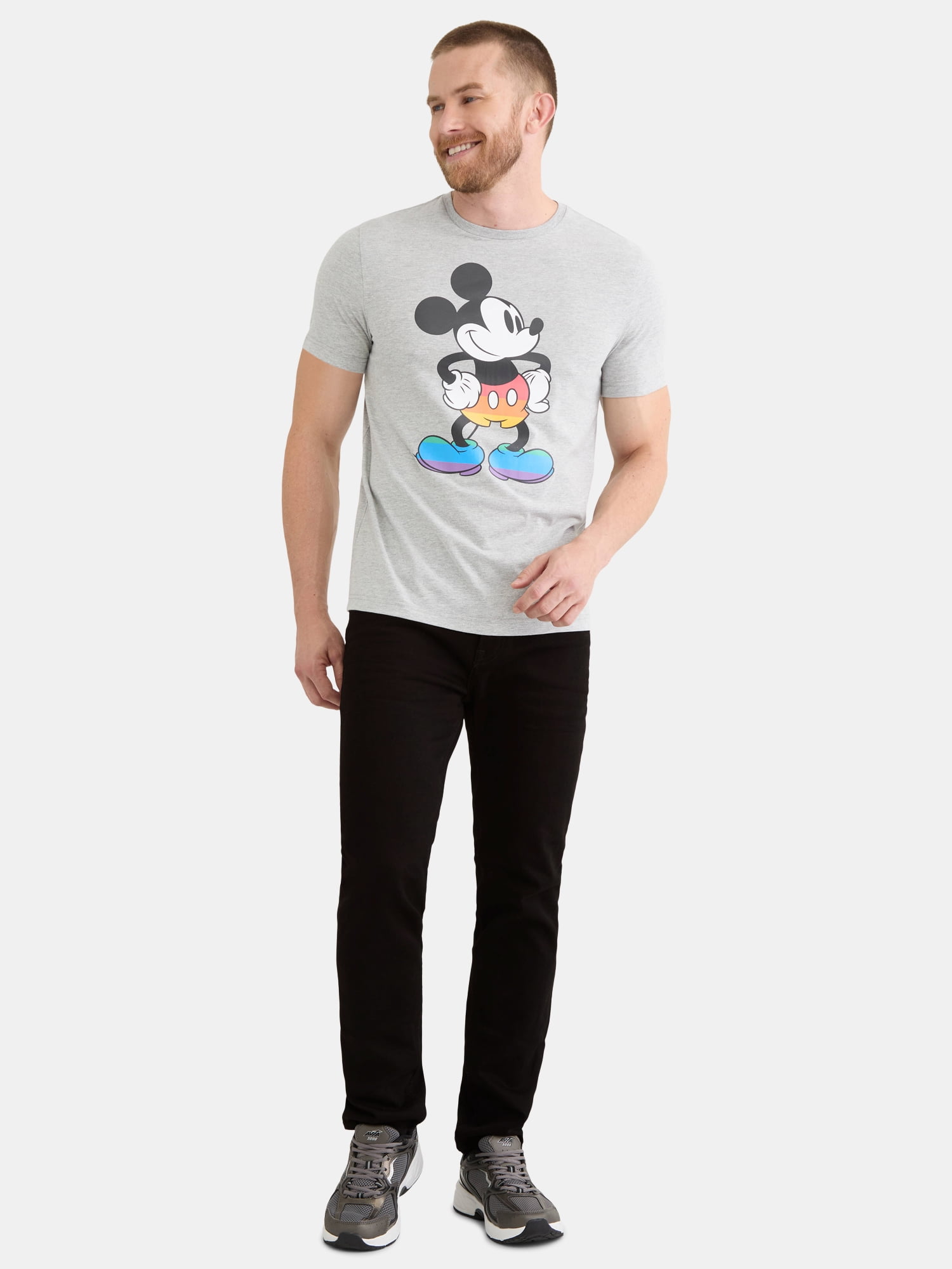 Disney Mickey Mouse Pride Men's & Big Men's Graphic Tee, Sizes S-3XL