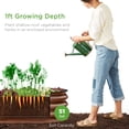 thumbnail image 5 of Best Choice Products 4x2x1ft Outdoor Raised Metal Oval Garden Bed, Planter Box for Vegetables, Flowers - Wood Grain, 5 of 9