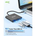 thumbnail image 4 of Hub USB C Acer 3 en 1 USB C vers HDMI avec 5Gbps USB 3.0 PD 100W, 4 of 8