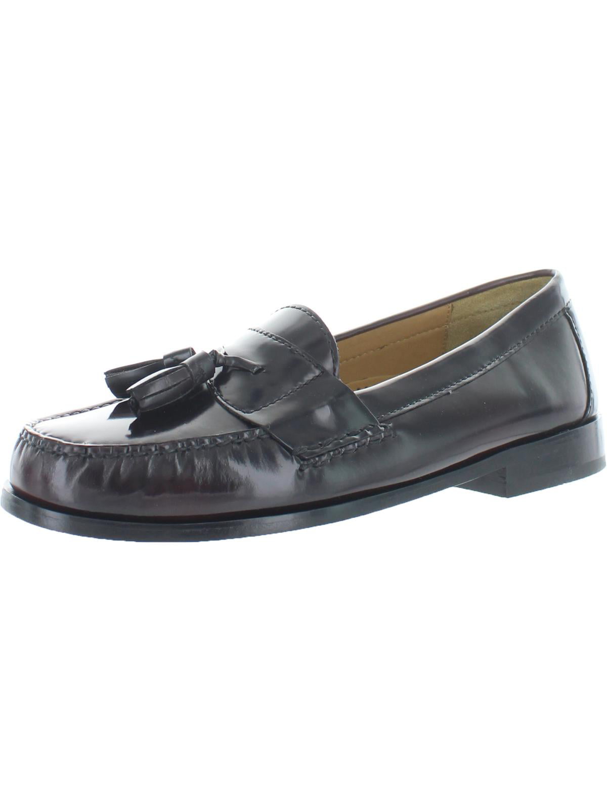 Men Cole Haan Pinch Tassel Moccasins Slip On Loafer Shoes Leather Burgundy 03507