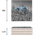 thumbnail image 3 of ZHANZZK Old Photo Timeless Classic Car Set of 4 Coaster for Drinks, Absorbent Ceramic Stone Coasters Cup Mat with Cork Base for Home Kitchen Room Coffee Table Bar Decor, 3 of 4