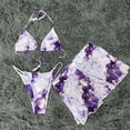 thumbnail image 4 of Traje de baño de 3 piezas con cintura alta y tirantes cruzados para mujer Fridja  nalpqowj51297, 4 of 8