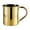 Gold, variant on Copper Plated Stainless Steel Mug Plain Solid Color Coffee Drinking Cup Household Daily Mug