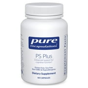 Pure Encapsulations PS Plus | Hypoallergenic Formula for Memory, Brain Processing and Overall Cognitive Function | 60 Capsules