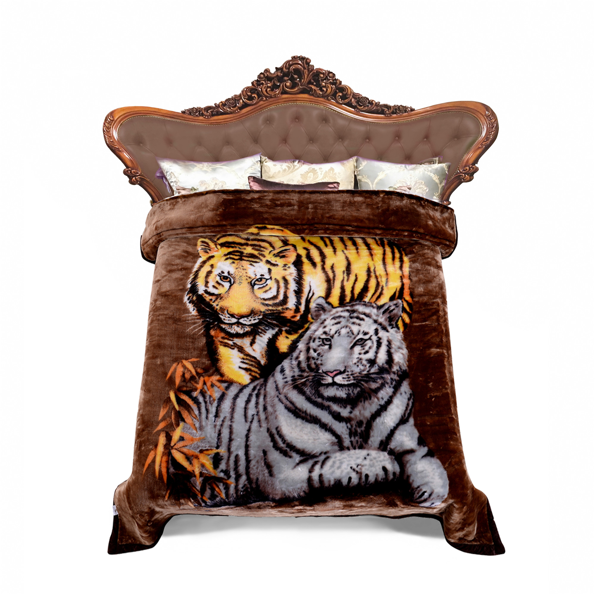 900GSM Super soft Heavy Warm Winter Plush Mink Raschel Blanket 2 Ply