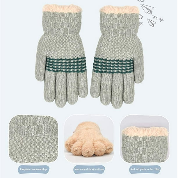Gants d'hiver pour enfants Gants en tricot pour enfants Gants