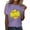 Purple, variant on yunLCZ Women Shirts 2025 Summer Women's Baseball Print T Shirt