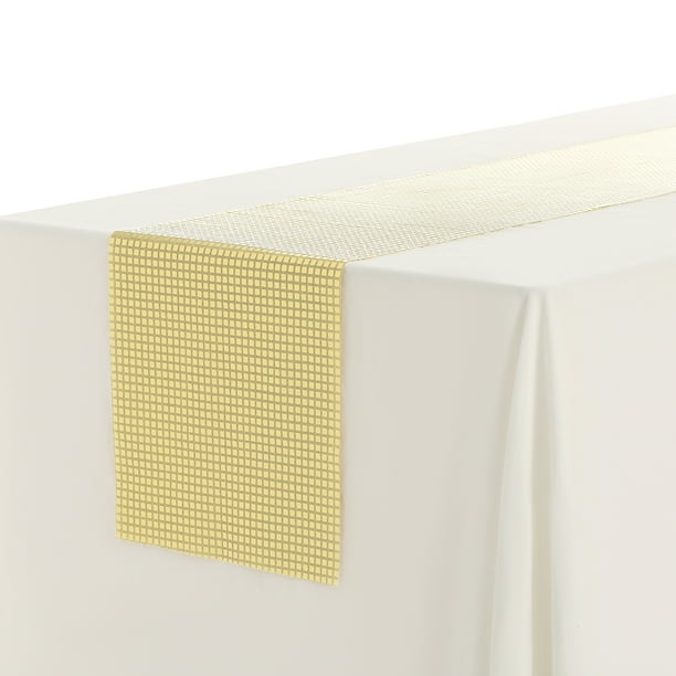 REGALWOVEN 1 Pack Table Runner Long Sequin Table Runners for Home Decor Champagne 13'x71'