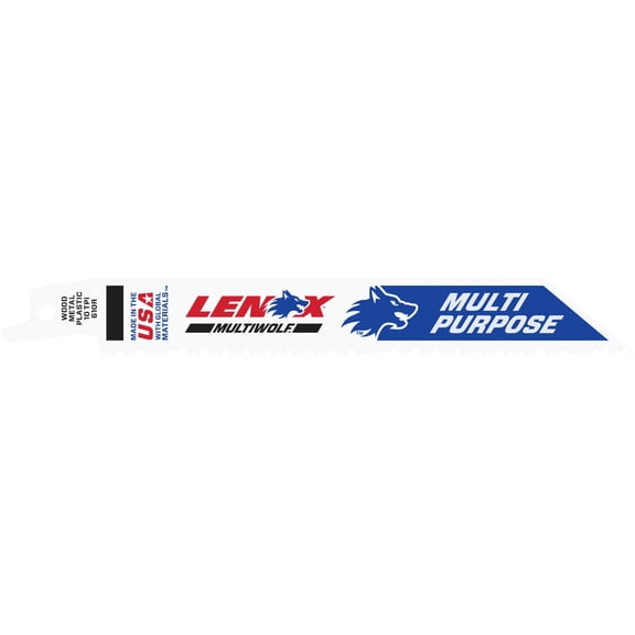 LENOX Tools General Purpose Reciprocating Saw Blade with Power Blast Technology, Bi-Metal, 6-inch, 10 TPI