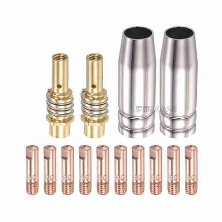 

Yannee 14PC MIG/MAG Welding Torch Accessories Power Nozzle M6 0.8 mm
