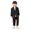 Black, variant on Toddler Boys Formal Suit Tuxedo Blazer Trousers Kids Wedding Party Outfits, Sizes 3-4T