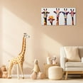 thumbnail image 3 of ZHONGYUTONG Giraffe Family Canvas Wall Art Cute Colorful Animal Poster Prints Funny Abstract Paintings for Kids Children's Room Nursery Decor Framed (16.00" x 32.00"), 3 of 6