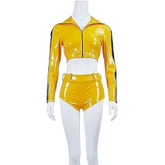Women Beatrix Kiddo The Bride Kung Fu Jacket and Pants Outfit Set