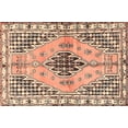 thumbnail image 1 of Ahgly Company Indoor Rectangle Traditional Sienna Brown Persian Area Rugs, 7' x 10', 1 of 6