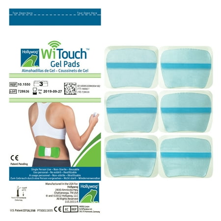 Core 3 Pair Pack - Witouch Gel Pad Refills - 1 Pack of 6 Pads (3 Pairs of Gel Pads)
