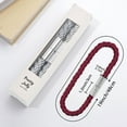 thumbnail image 3 of 4 Pack Strong Magnetic Curtain Tiebacks Modern Simple Style Drape Tie Backs Convenient Decorative Weave Rope Curtain Holdback for Thin or Thick Home & Office Window Drapery (Wine Red), 3 of 5