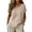 Beige, variant on Women's Tops T-Shirts Breathable Blend Short Sleeve Relaxed Fit Round Neck Soft Basic Tees